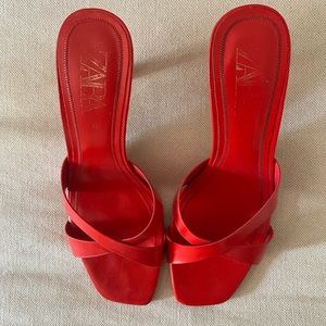 Leather red Sandal